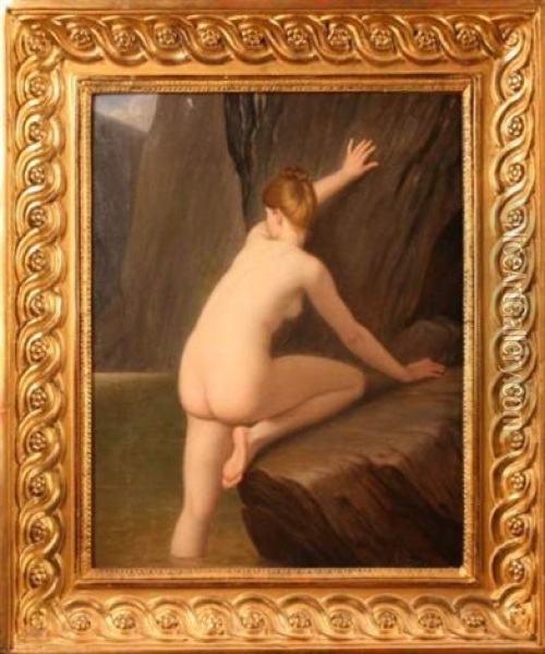 La Baigneuse Oil Painting - Jules Marie Sevestre
