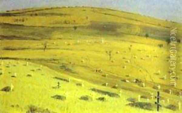 Site Of The Battle Fought 1877 Oil Painting - Vasili Vasilyevich Vereshchagin