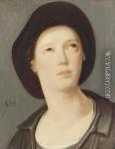 Portrat Eines Jungen Herrn. Oil Painting - Cornelis Cornelisz Van Haarlem