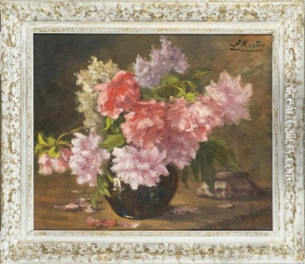 Bouquet De Pivoines Oil Painting - Jacques Martin