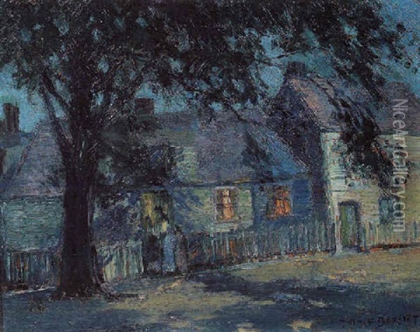 Hannah Jumper House, Rockport, Mass. Oil Painting - Thomas P. Barnett