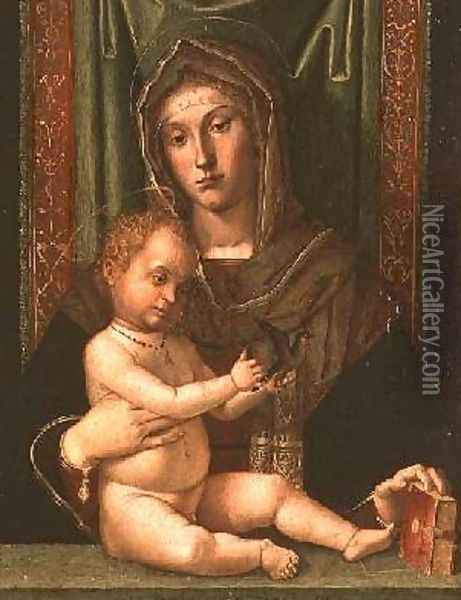 Madonna and Child Oil Painting - Bartolomeo Montagna