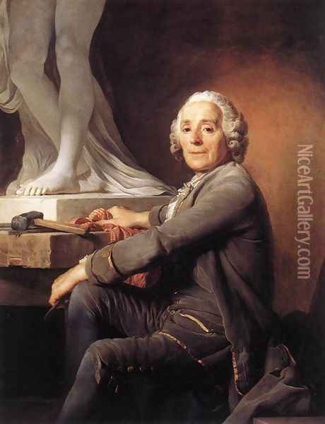 Christophe Gabriel Allegrain, Sculptor 1774 Oil Painting - Joseph Siffrein Duplessis