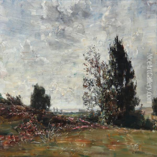 Summer Landscape Oil Painting - Carl Vilhelm Holsoe