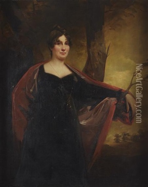 Portrait Of Elizabeth Douglas Oil Painting - Sir Henry Raeburn
