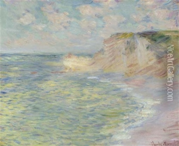 La Falaise D'amont Oil Painting - Claude Monet