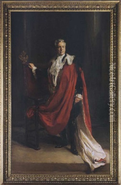Portrait Of William Lever, First Viscount Leverhulme Oil Painting - Philip Alexius De Laszlo