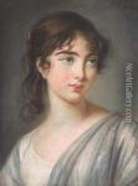 A Portrait Of Corisande De Gramont, Countess Of Tankerville Oil Painting - Elisabeth Vigee-Lebrun