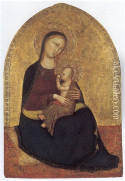 Madonna Dell'umilta Oil Painting -  Bicci di Lorenzo