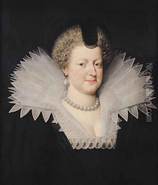 Marie de Medici 1573-1642 Oil Painting - Frans Pourbus the younger