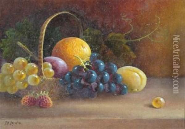 Still Lifes Of Fruit Oil Painting - John Hardwicke Lewis
