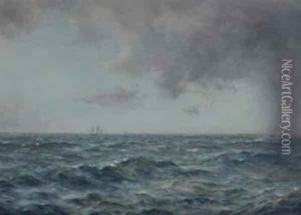 The Rain Squall Oil Painting - James Aitken