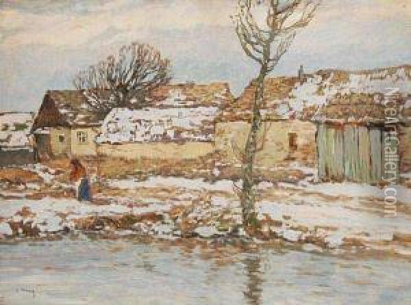 Early Spring Oil Painting - Josef Ullmann