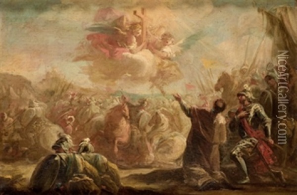 Batalla De Las Navas De Tolosa Oil Painting - Mariano Salvador de Maella