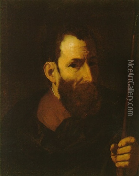 The Apostle Jude Thaddeus Oil Painting - Pietro (Monrealese) Novelli