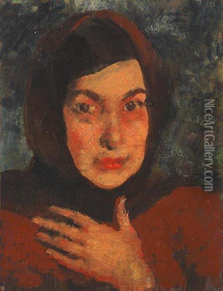 Portrait De Femme Oil Painting - Paul Albert Besnard