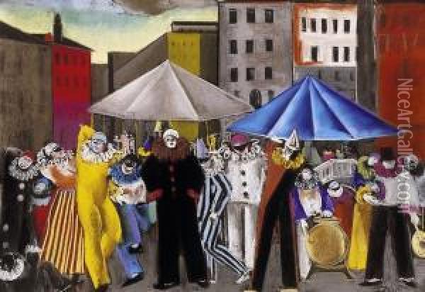 The Circus Oil Painting - David Jandi