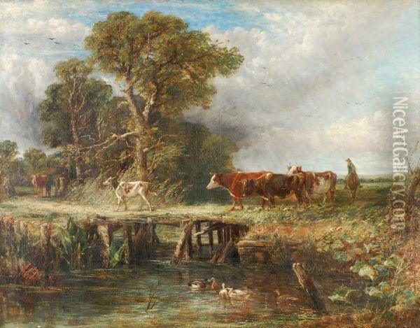 Waters Watts 
Off To New Pastures Oil Painting - Frederick Waters Watts