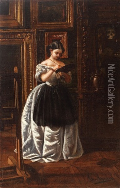 La Sevalet Oil Painting - Theodor Aman