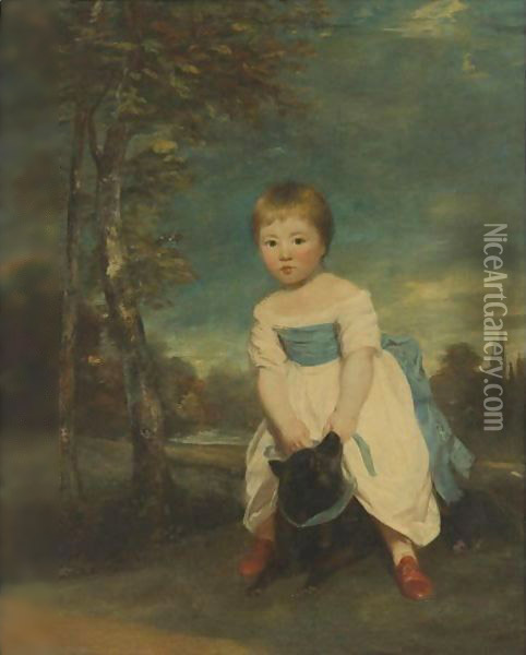 Portrait Of Master William Cavendish (1783-1812) Oil Painting - Sir Joshua Reynolds