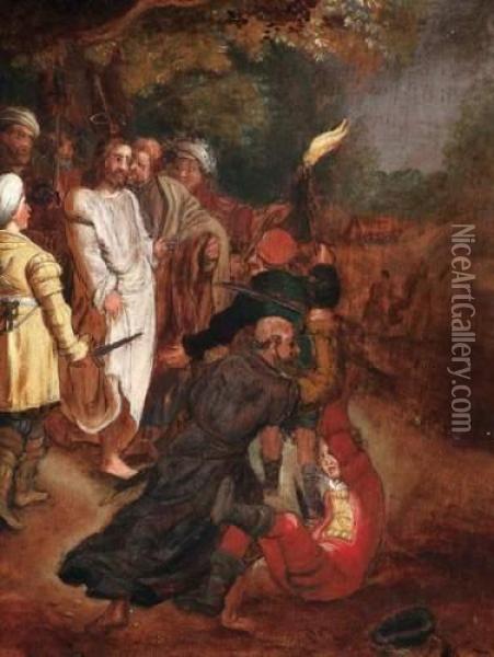 Capture Of Christ Oil Painting - Frans II Francken