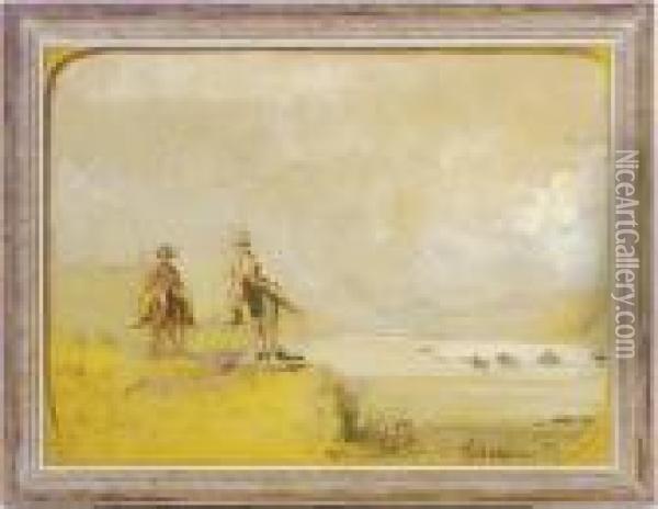 Scouts On Horseback Oil Painting - Louis Michel Eilshemius