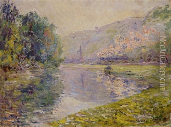 Le Train A Jeufosse Oil Painting - Claude Monet