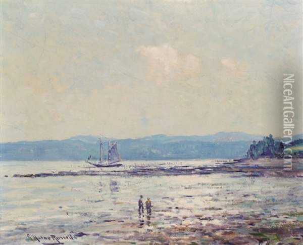 Coastal Scene Oil Painting - George Horne Russell