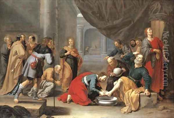 Christ washing the Disciples' feet Oil Painting - Jan Van Bijlert
