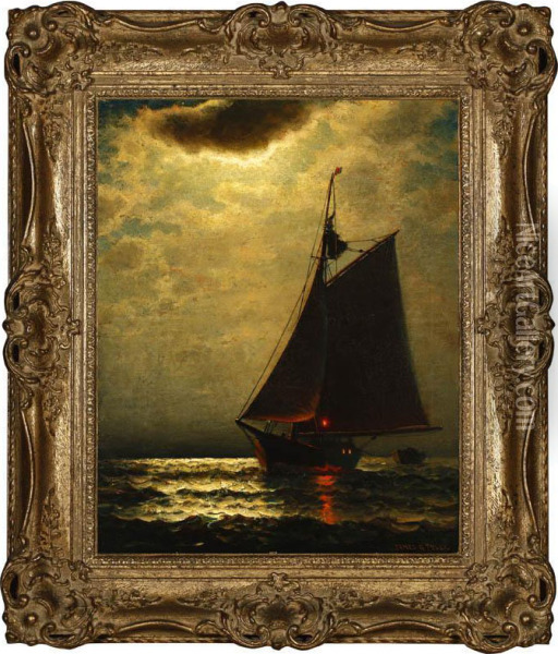 French Fishing Oil Painting - James Gadsby
