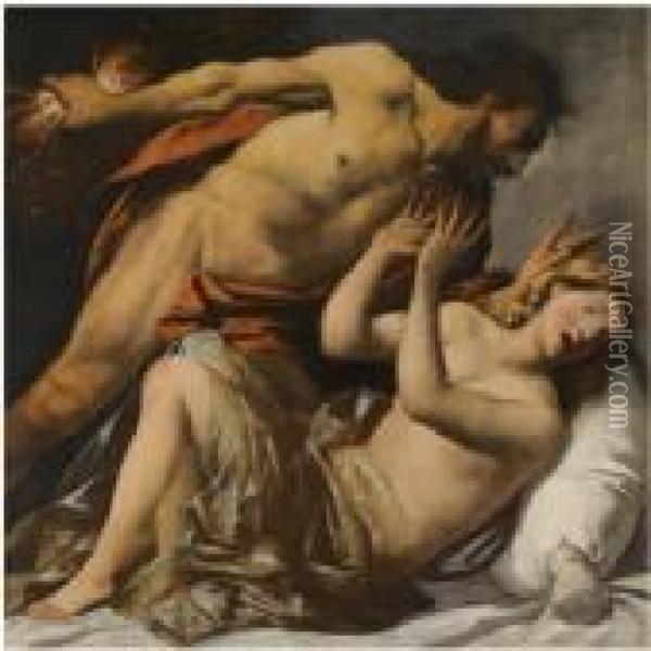 Jupiter And Semele Oil Painting - Pietro Della Vecchio