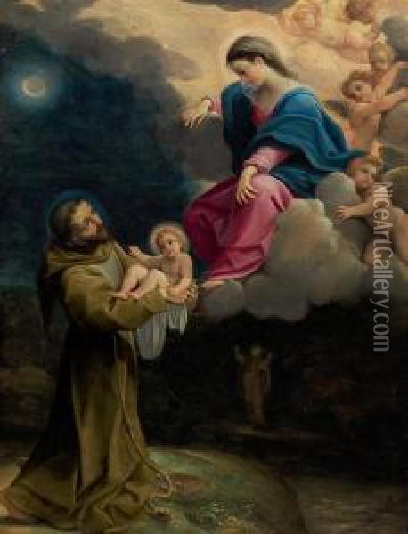 The Vision Of Saint Francis Oil Painting - Lodovico Carracci