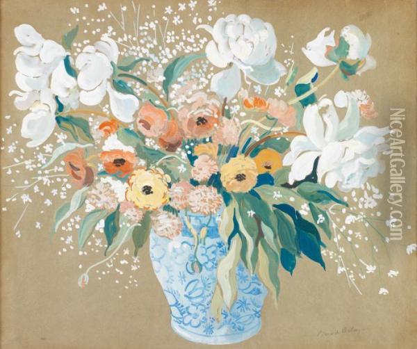Bouquet De Fleurs Oil Painting - Pierre De Belay