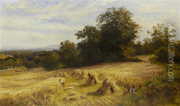 Harvest Time Oil Painting - Walter Wallor Caffyn