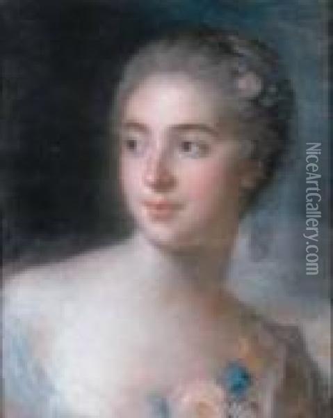 Ritratto Di Giovane Donna Oil Painting - Rosalba Carriera