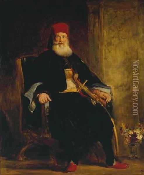 His Highness Muhemed Ali, Pacha of Egypt Oil Painting - Sir David Wilkie
