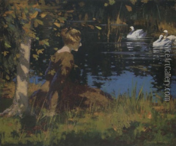 Contemplation Oil Painting - George Henry