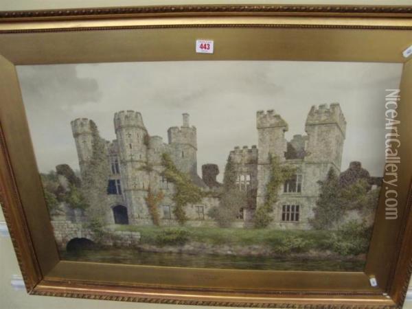 Remains Of Cowdray Castle Oil Painting - James Lawson Stewart
