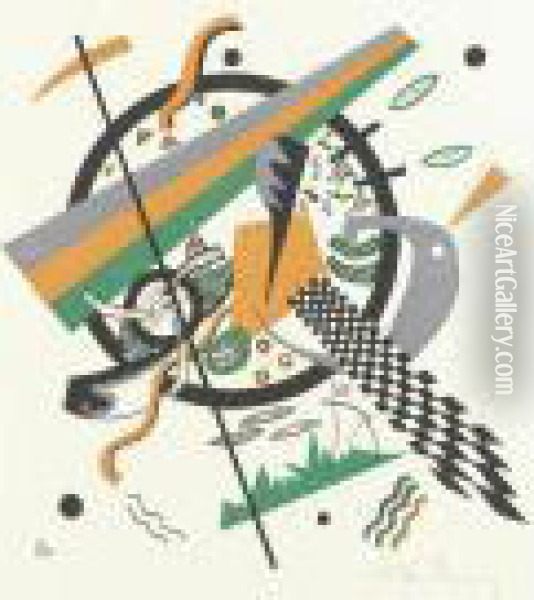Kleine Welten Iv (r. 167) Oil Painting - Wassily Kandinsky