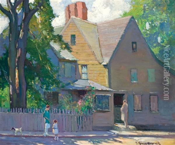 Afternoon Shadows Oil Painting - George Ames Aldrich