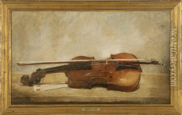The Violin Oil Painting - Darius Cobb