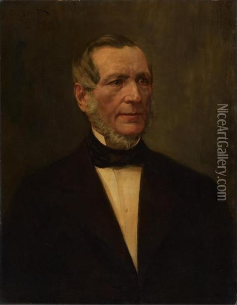 Portrat Eines Herren Oil Painting - Ferdinand Brutt