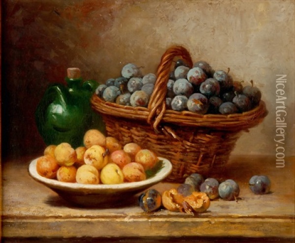 Stillleben Mit Fruchten Oil Painting - Charles-Joseph Node