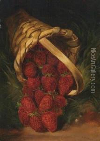 Strawberries In A Basket Oil Painting - George Henry Hall