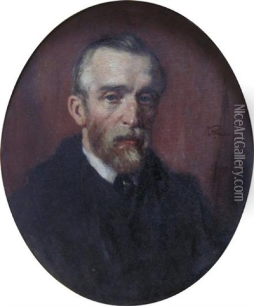 Portrait Of A Red-bearded Gentleman Oil Painting - George Reid