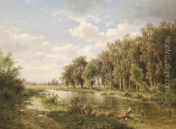 Aulandscape Oil Painting - Adolf Chwala