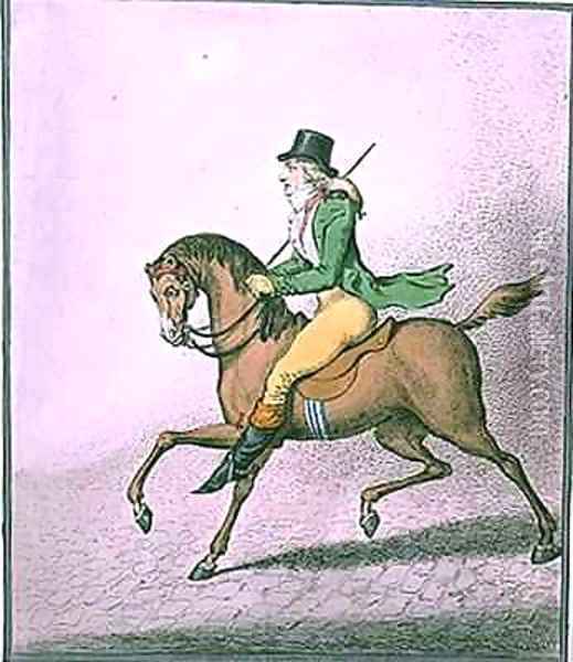 How to Ride with Elegance thro the Streets Oil Painting - James Gillray