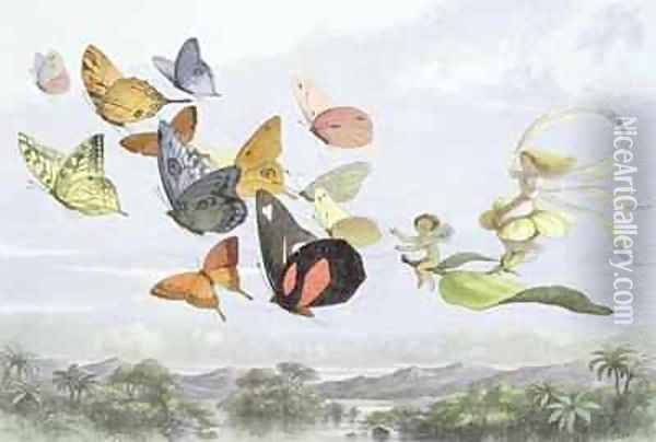 The Fairy Queens carriage Oil Painting - Richard Doyle