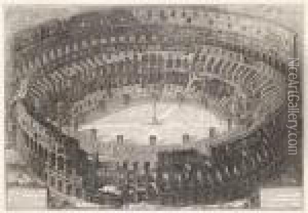 A View Of The Colosseum From A Bird