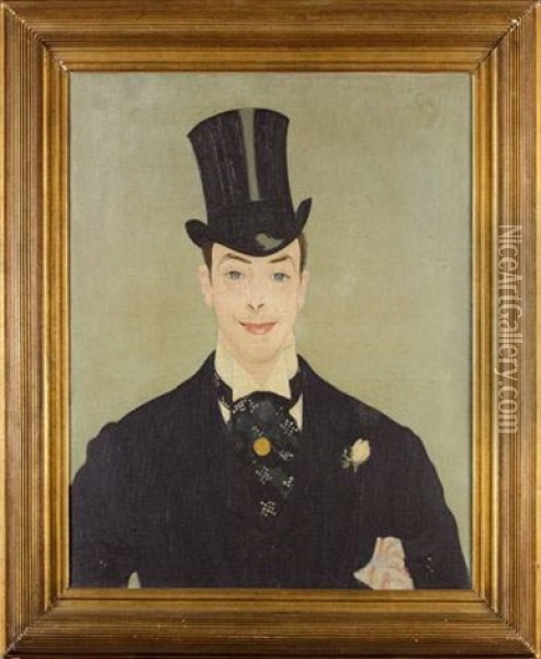 L'acteur Oil Painting - Louis Anquetin